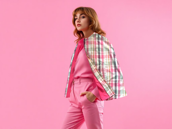 Plaid Cape | Pink Moon