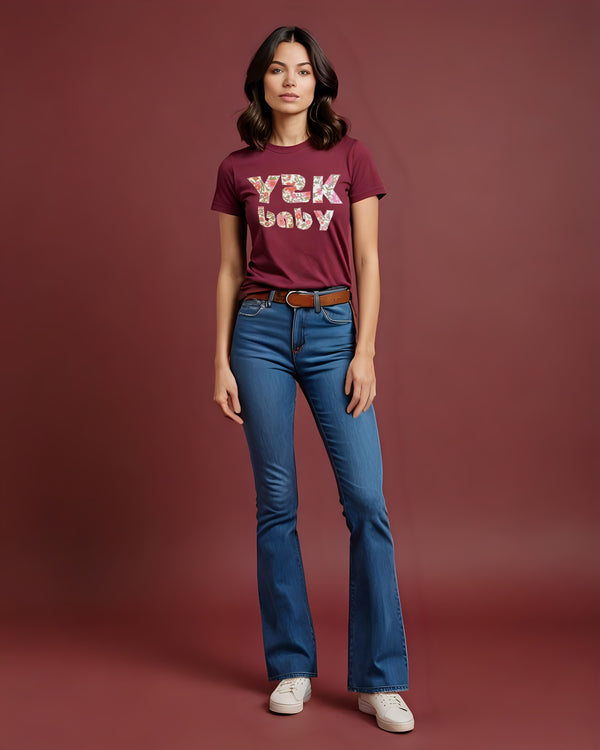 The Y2K Baby Tee | Retro Heart, Handmade Start
