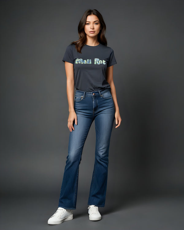 The Mall Rat Tee | Rebellious Spirit, Floral Soul |
