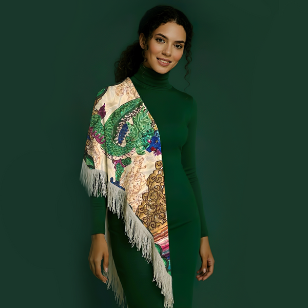 Couverture No. 8 – Jade Empress | Luxe Haute Fringe Collection |